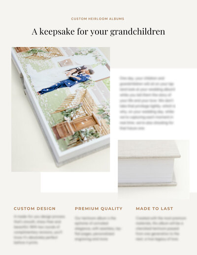 18 Wedding Pricing Guide Album