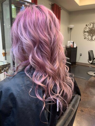Client photos from Maven + Grace Salon in McMinnville, Oregon, showcasing top-rated hair, nail, and facial services across salon and spa spaces