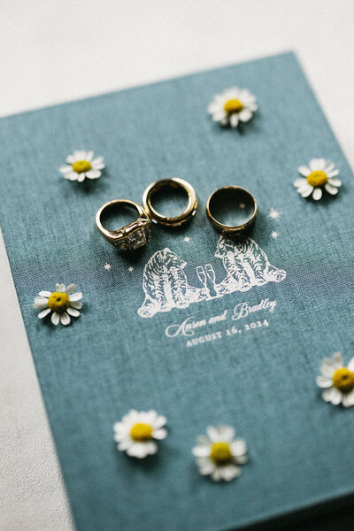 Custom heirloom wedding invitation keepsake box.