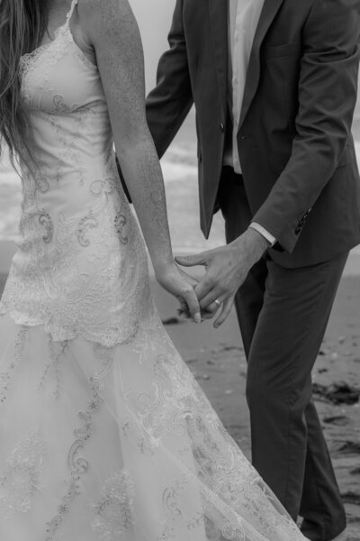 Wedding photography session at the beach