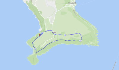 Through the woods run map.