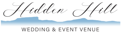 The primary logo for Hidden Hill with an illustration of the Blue Ridge Mountain Range in NC.