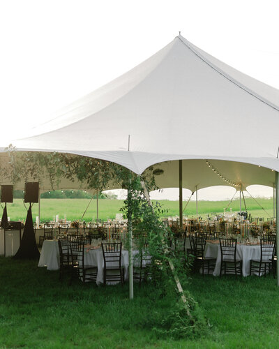 Cincinnati Tent wedding reception photographed by Cheyenne Bayne Photography