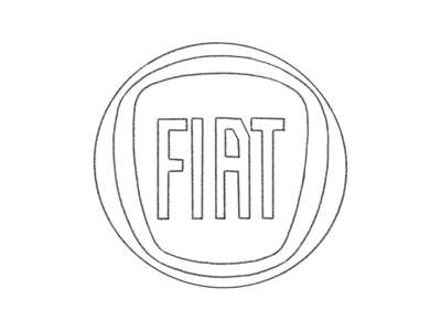 ilutrované logo fiat