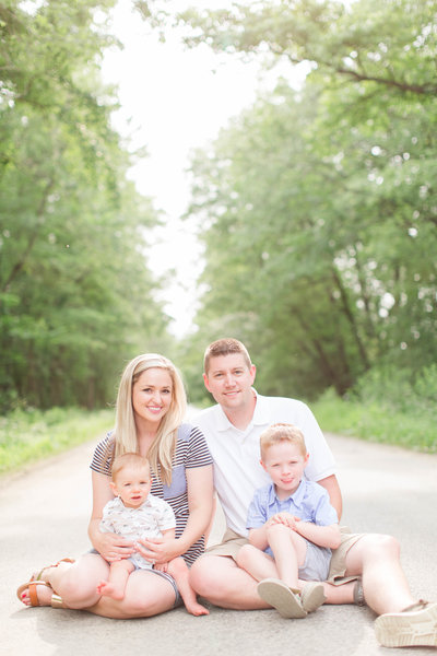 Light and airy family portrait