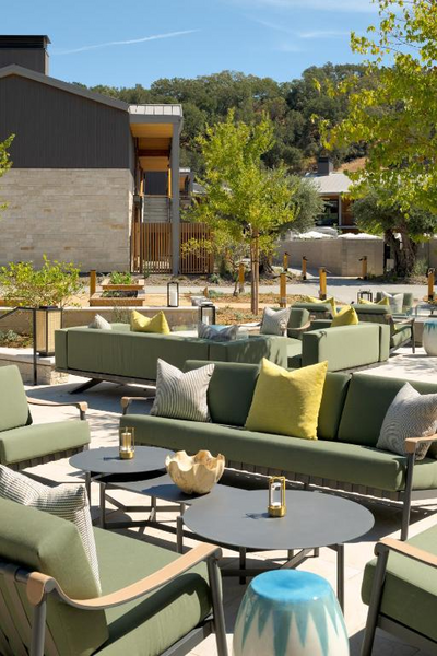 Groom's elegant, green and plum, boutonniere on a white button down and black suit with black tie