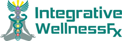 The logo of Integrative WellnessFx showcases a serene meditating figure in the lotus position, aligned with the seven chakras, and surrounded by a kundalini serpent with wings. This symbolizes the holistic approach to wellness and healing embraced by Integrative WellnessFx.The logo of Integrative WellnessFx showcases a serene meditating figure in the lotus position, aligned with the seven chakras, and surrounded by a kundalini serpent with wings. This symbolizes the holistic approach to wellness and healing embraced by Integrative WellnessFx.
