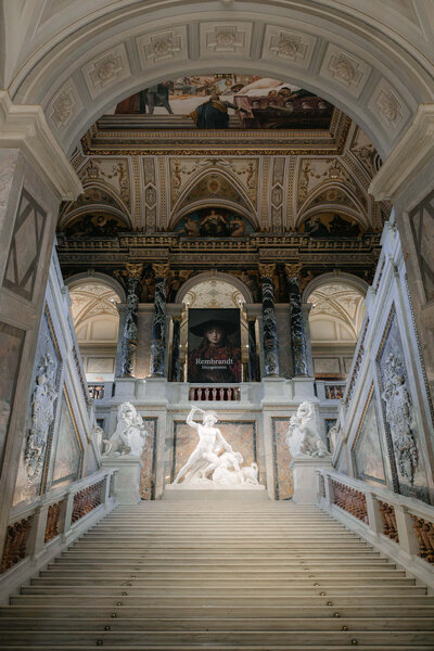 Engagement in Fine Art Museum in Vienna