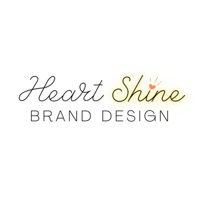 Heart Shine Brand Design Logo