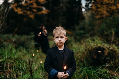 Paige Mireles' kid in emo aesthetic