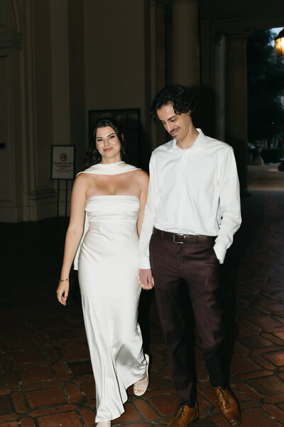 Los Angeles Editorial City Hall Engagement Photos