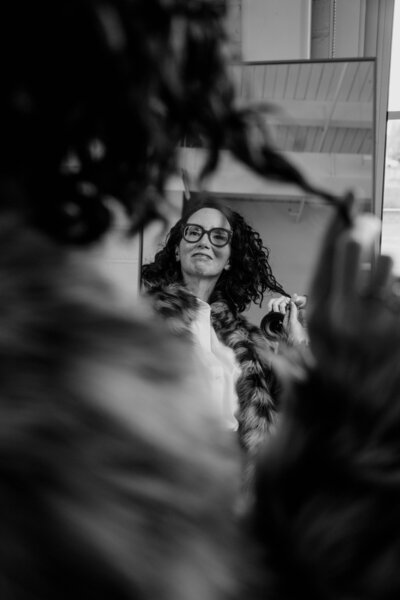 Personal trainers walking on street