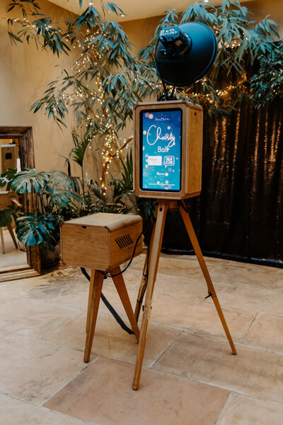 THE ICON photo booth setup for charity events and festivals, ideal for email and data capture, instant sharing , AI features , brand-able booth and so much more! 