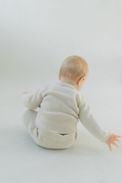 Sweet Baby Sitting Up by Austin Newborn Photographer