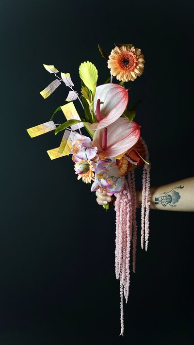 Bouquet de mariée créatif et haut de gamme