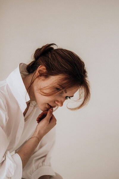 woman thinking and wondering