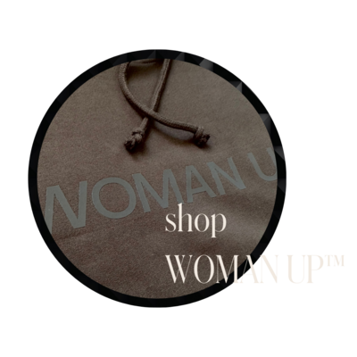 Shop trademarked WOMAN UP apparel - hoodies, tees, and crews