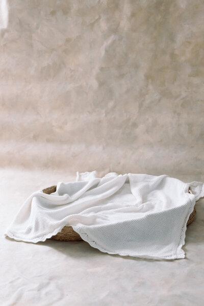 Blanket swaddle for newborn photography session in Ottawa
