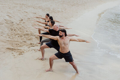 Yoga Class Phuket Warrior Two Pose Moksha Wellness