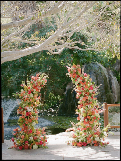 colorful wedding dinner plate setting