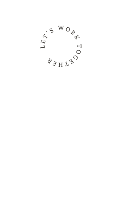Text reads: Let's work together