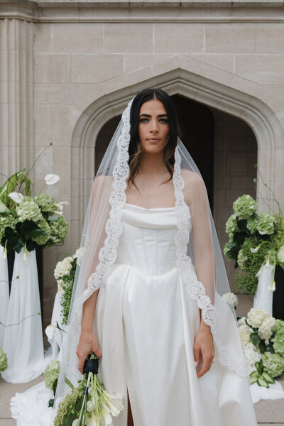 Drop waist wedding dress at The Bakken Minneapolis