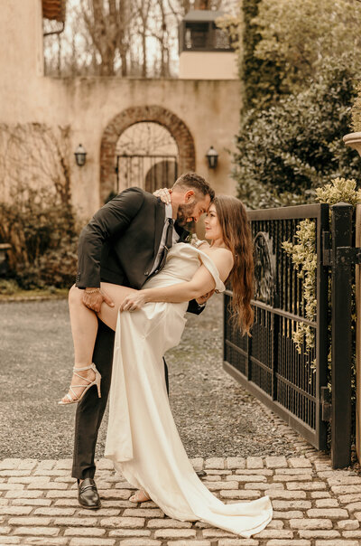 couple at their tennessee wedding