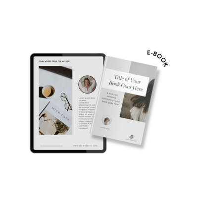 Ebook template for creating professional and engaging digital resources