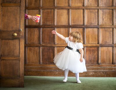 Girl at wedding