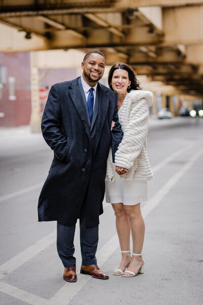 Wedding couple in Chicago