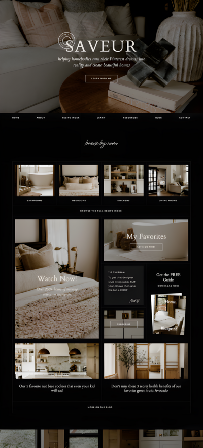 Ipad mockup of High Tide website