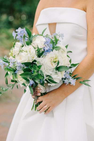 Classic Bridal Florals in wedding wedding taken by Savannah Photographer