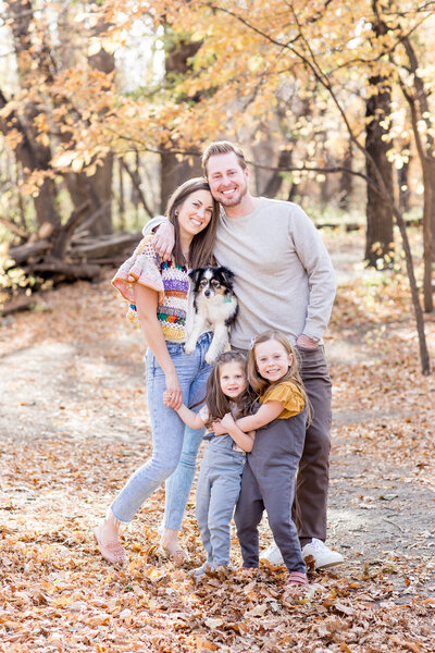 family photos in the fall with Abby Anderson