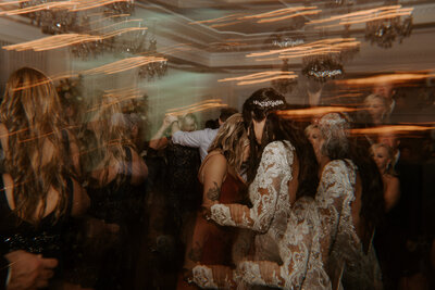 bride dancing on dance floor