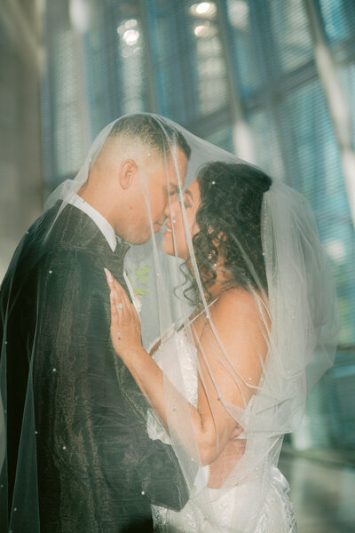 Couple portraits at David Grey Farms wedding in Texas by Dallas wedding photographer, White Orchid Photography