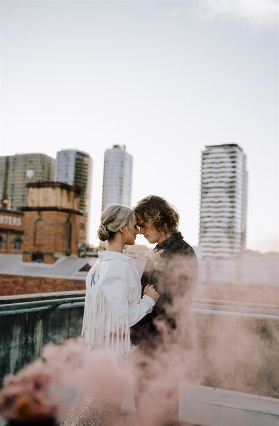 Brisbane wedding, urban brisbane wedding, Rooftop wedding photos