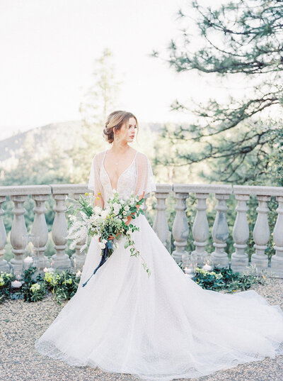 Stunning Bridal Gown Photoshoot at an Exclusive Estate