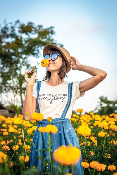 woman enjoying life of freedom with time and money balance