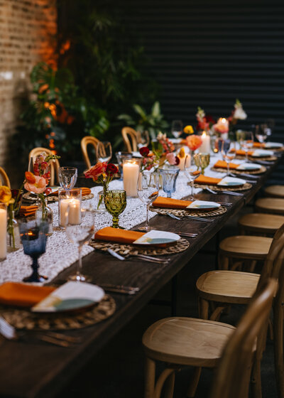 Modern social event in Chicago planned by A Fresh Event featuring bold decor and curated entertainment
