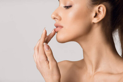 Side profile of ladies face