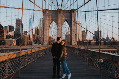 NYC wedding photographers TM Photo Co capturing a romantic and intimate session with an editorial, fine art wedding photography aesthetic.