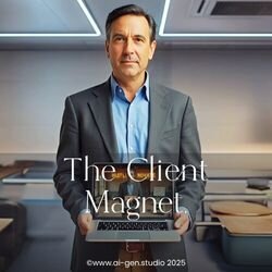 Custom animated ad created through The Client Magnet service by AI-Gen.Studio — powerful AI video branding to attract ideal clients and boost website visibility.