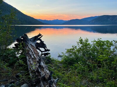 Upper Priest Lake Idaho at sunset by Nate Robinson Photography