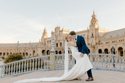 Destination Wedding Photographer specializing in Europe - Italy, Spain, Croatia, UK, Scotland, Greece, Ireland and Portugal - Plaza de Espania, Spain 