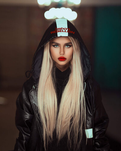 Blonde Woman Hooded Jacket Band Merch