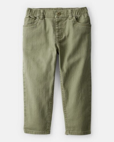 Toddler Boy 100% Cotton Pull-On Fashion Pants - Green