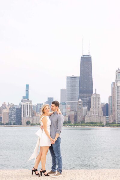 Classic North Ave Beach engagement session
