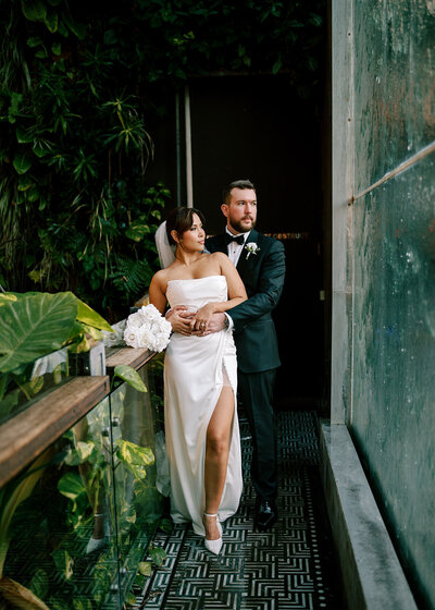 Stylish modern photo of Bride and groom