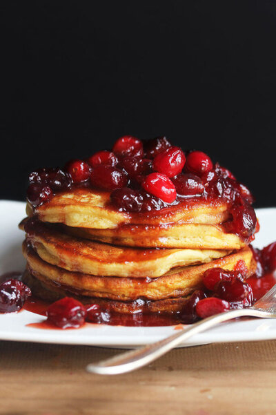 Sweet Potato & Cranberry Pancakes