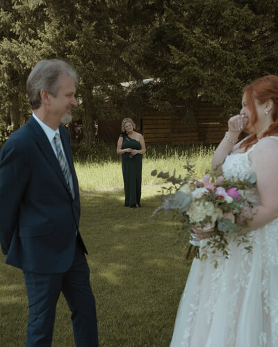 Romantic wedding photography in Spokane, Washington. Intimate couple moments and loving interactions captured beautifully.